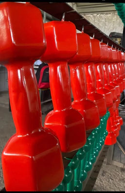 Dumbell Sextavado Emborrachado